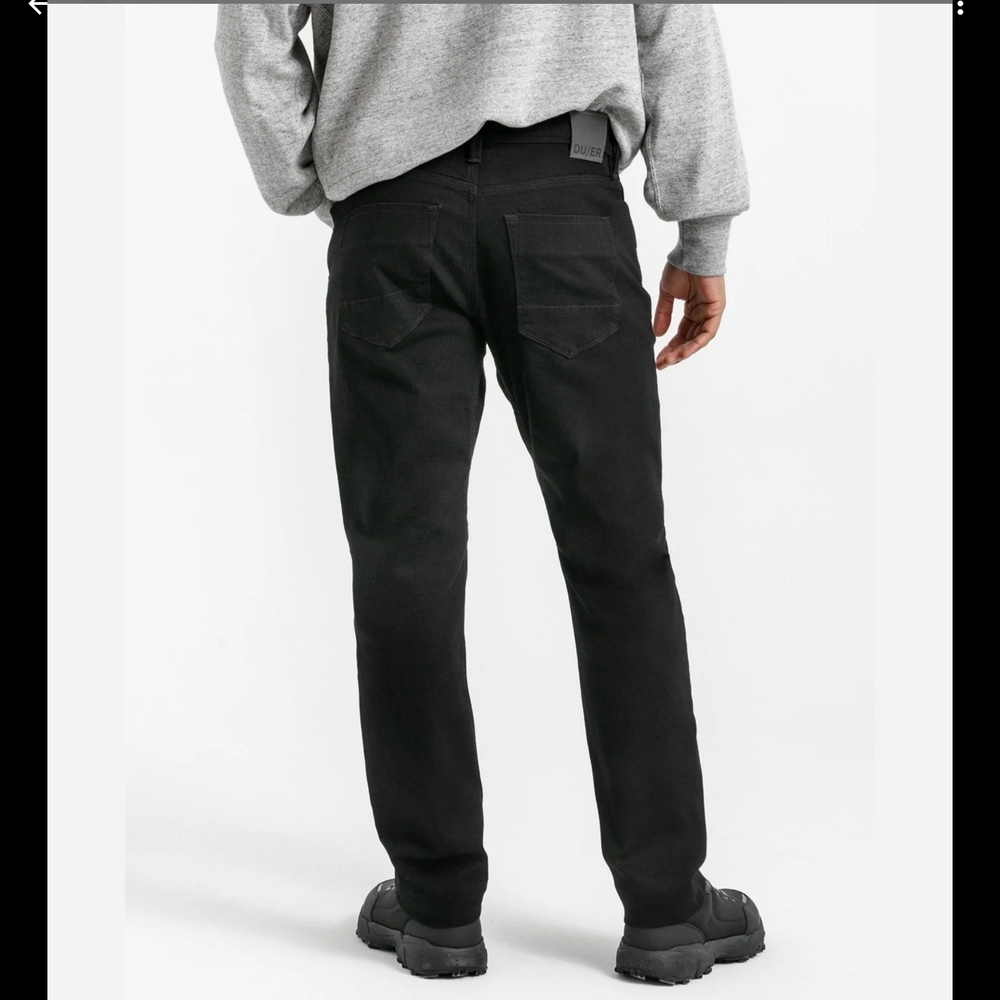 WATERPROF VITAGE  Black Straight Men's Jeans